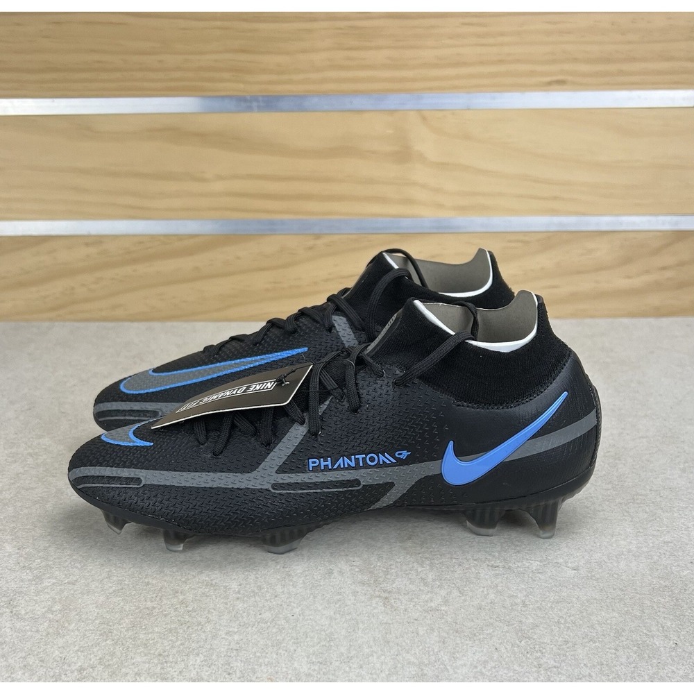 Nike Phantom GT2 Elite DF FG Black Grey Soccer Cleats CZ9889 004 Mens Size 8 - Picture 3 of 12